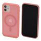 FixPremium - Ovitek Clear z MagSafe za iPhone 12 in 12 Pro, peach pink