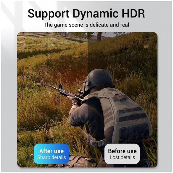 Vention - DisplayPort / kabel DisplayPort, DisplayPort 1.4 (2m), srebrn