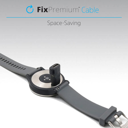 FixPremium - Redukcija Micro-USB na Garmin konektor za ure, črna