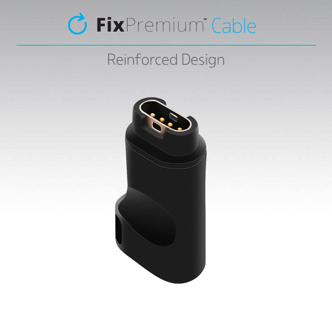 FixPremium - Redukcija Micro-USB na Garmin konektor za ure, črna