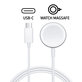 Magnetni hitri polnilec na USB-C kabel za Apple Watch, 1 m, plastika, bulk