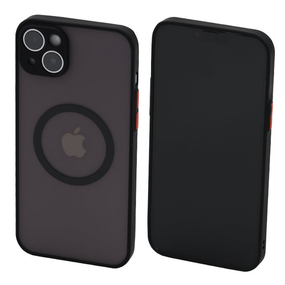 FixPremium - Ovitek Matte z MagSafe za iPhone 14 Plus, črna