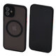 FixPremium - Ovitek Matte z MagSafe za iPhone 12, črna