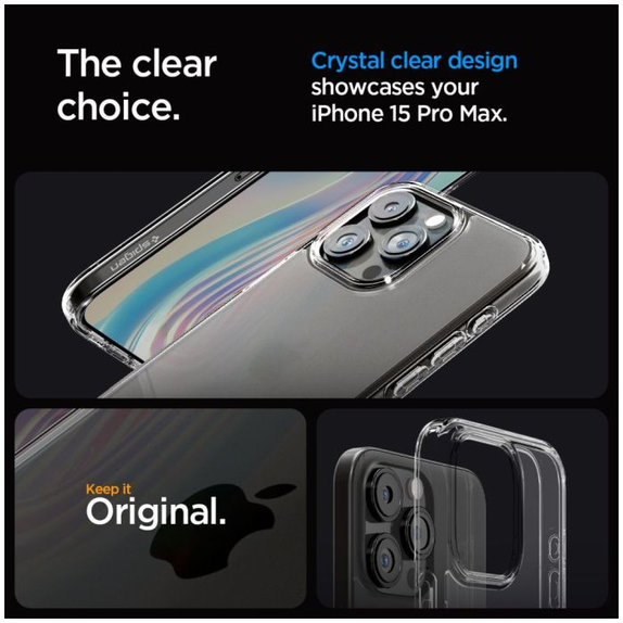 Spigen - Ovitek Ultra Hybrid za iPhone 15 Pro Max, Frost Clear
