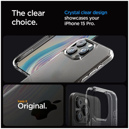 Spigen - Ovitek Ultra Hybrid za iPhone 15 Pro, Frost Clear
