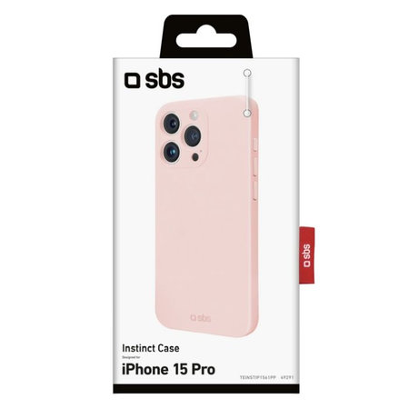SBS - Ovitek Instinct za iPhone 15 Pro, roza