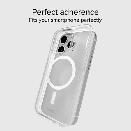 SBS - Puzdro Light Mag kompatibilné s MagSafe pre iPhone 15 Pro Max, transparent