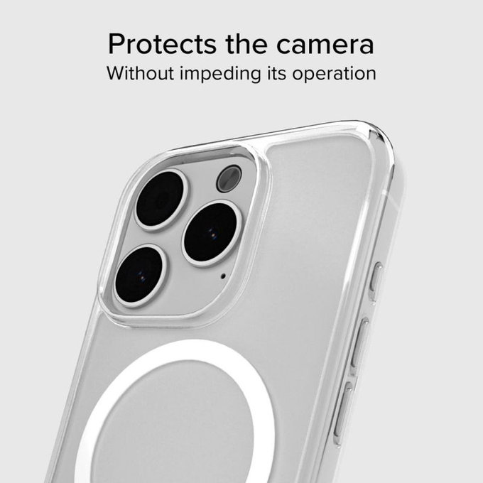 SBS - Puzdro Light Mag kompatibilné s MagSafe pre iPhone 15 Pro Max, transparent