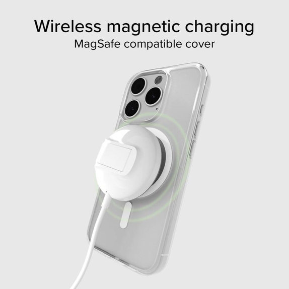 SBS - Puzdro Light Mag kompatibilné s MagSafe pre iPhone 15 Pro Max, transparent