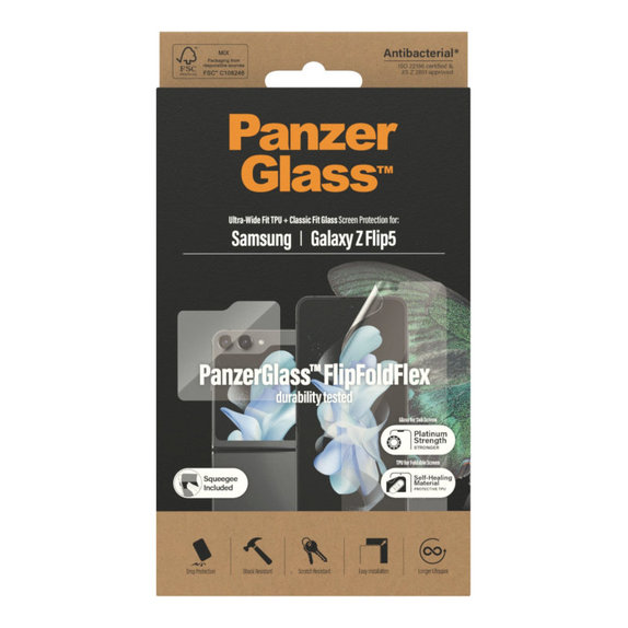 Zaščitna folija UWF AB za Samsung Z Flip5, Prozorna, PanzerGlass