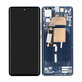 Motorola Edge 30 Fusion - LCD zaslon + steklo na dotik + okvir (Neptune Blue) - 5D68C21190 Genuine Service Pack