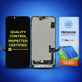 Zaslon Soft OLED za iPhone 14, Steklo na dotik z okvirjem, FixPremium