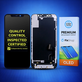 Zaslon Hard OLED za iPhone 14, Steklo na dotik z okvirjem, FixPremium