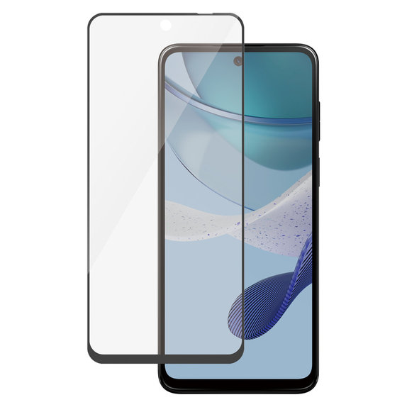 Kaljeno steklo UWF za Motorola Moto G13/G23/G53 5G, Črna, PanzerGlass