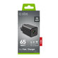 Potovalni adapter NanoTube 2x USB-C/USB-A, GaN, 65 W PD, črna, SBS
