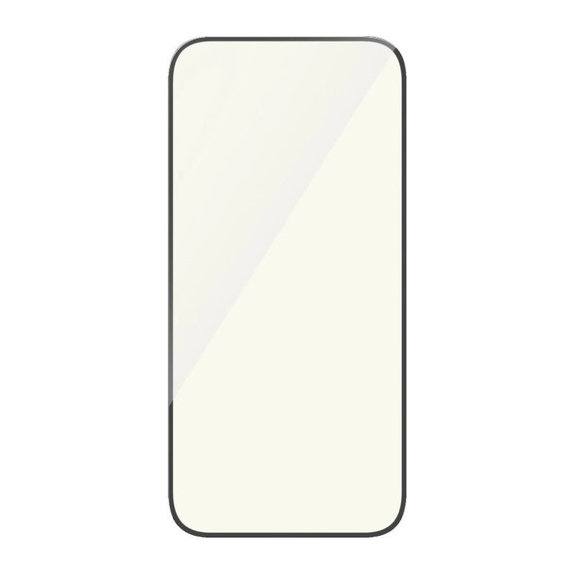 Kaljeno steklo UWF Eyecare z aplikatorjem za iPhone 15, Črna, PanzerGlass