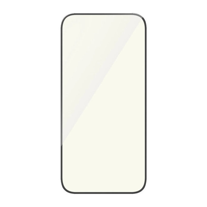 Kaljeno steklo UWF Eyecare z aplikatorjem za iPhone 15, Črna, PanzerGlass