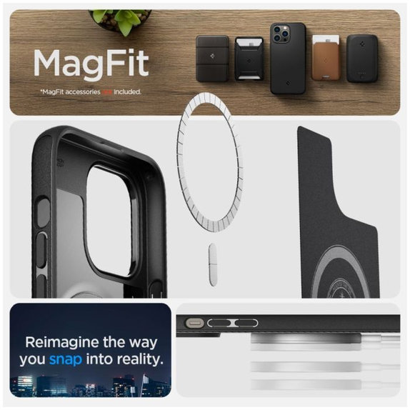 Spigen - Ovitek Mag Armor z MagSafe za iPhone 14 Pro Max, Matte Black