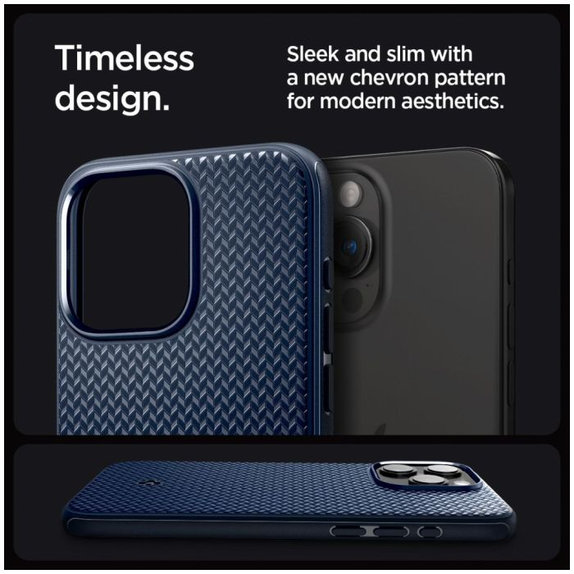Spigen - Ovitek Mag Armor z MagSafe za iPhone 15 Pro Max, Navy Blue