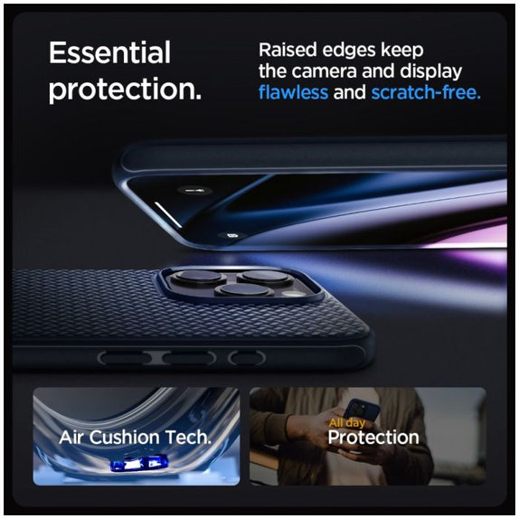 Spigen - Ovitek Mag Armor z MagSafe za iPhone 15 Pro Max, Navy Blue