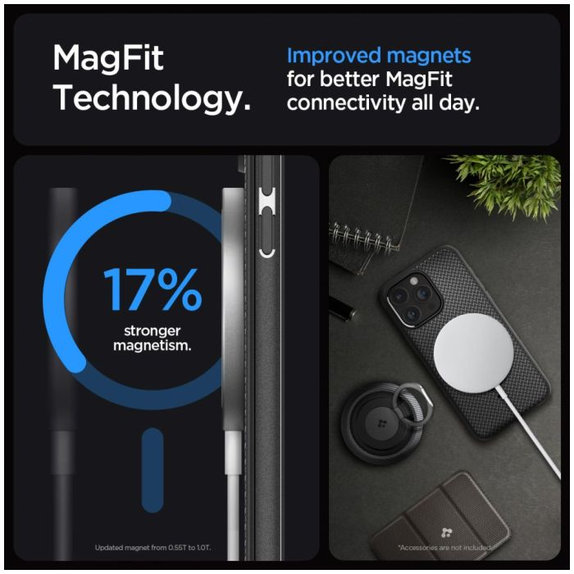 Spigen - Ovitek Mag Armor z MagSafe za iPhone 15 Pro, Matte Black