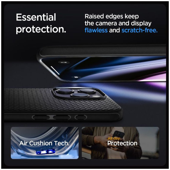 Spigen - Ovitek Mag Armor z MagSafe za iPhone 15 Pro, Matte Black
