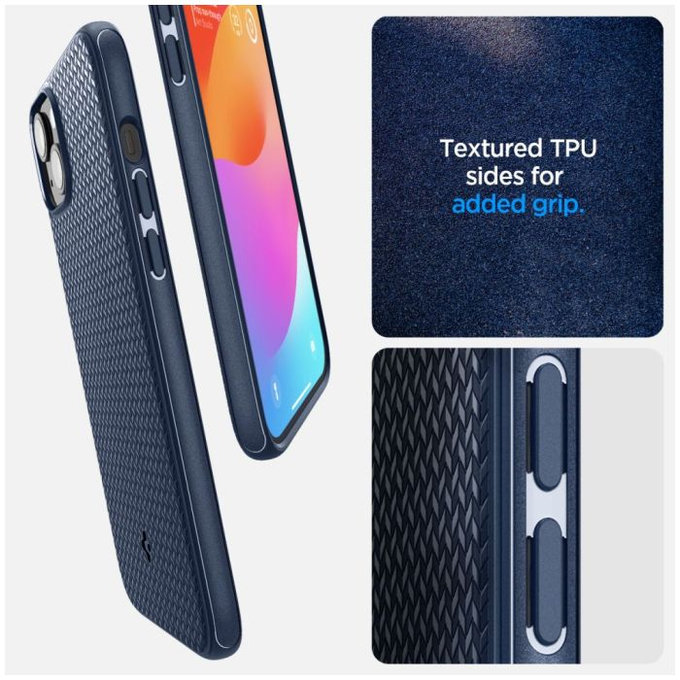 Spigen - Ovitek Mag Armor z MagSafe za iPhone 15, Navy Blue