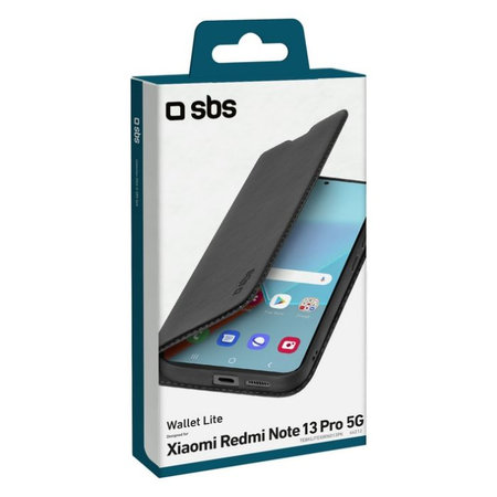 SBS - Ovitek Book Wallet Lite za Xiaomi Redmi Note 13 Pro, črna