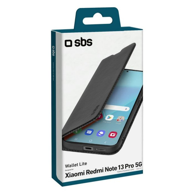 SBS - Ovitek Book Wallet Lite za Xiaomi Redmi Note 13 Pro, črna