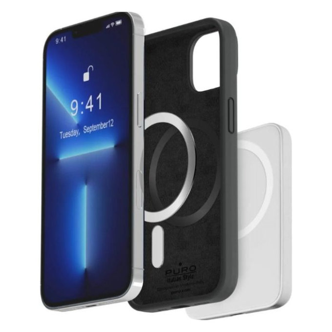 PURO - Ovitek ICON MAG z MagSafe za iPhone 14 Pro, črna