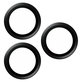 Zaščita objektiva kamere Hoops za iPhone 15 Pro/15 Pro Max, Black Titanium, PanzerGlass
