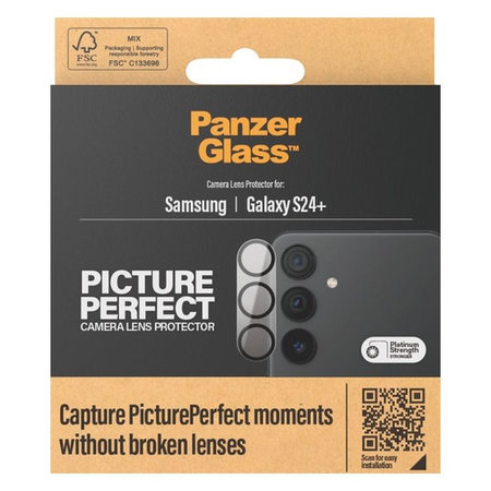 PanzerGlass - Zaščitni Ovitek za Objektiv Kamere PicturePerfect za Samsung Galaxy S24+, črn