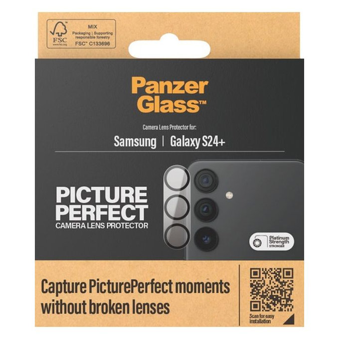 PanzerGlass - Zaščitni Ovitek za Objektiv Kamere PicturePerfect za Samsung Galaxy S24+, črn