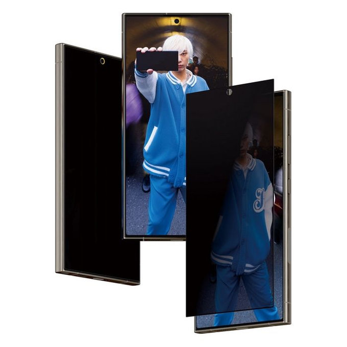 PanzerGlass - Kaljeno steklo Re:Fresh UWF Privacy z aplikatorjem za Samsung Galaxy S24 Ultra, črna