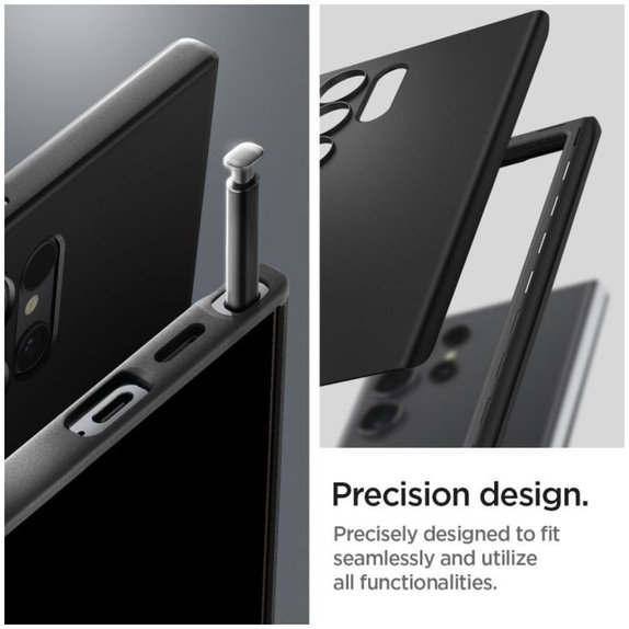 Spigen - Ovitek Thin Fit za Samsung Galaxy S24 Ultra, črna
