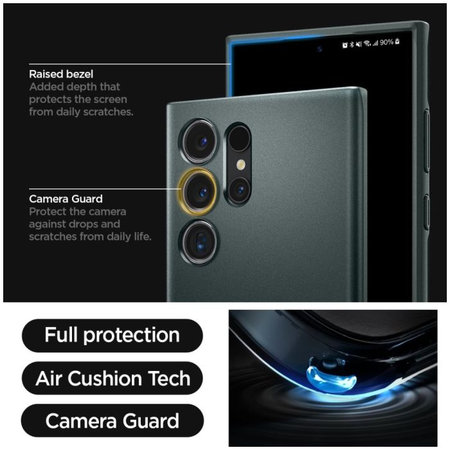 Spigen - Ovitek Thin Fit za Samsung Galaxy S24 Ultra, Abyss Green