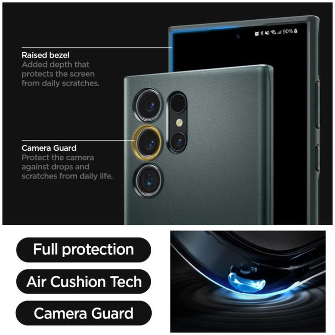 Spigen - Ovitek Thin Fit za Samsung Galaxy S24 Ultra, Abyss Green