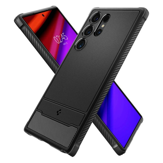 Spigen - Ovitek Rugged Armor za Samsung Galaxy S24 Ultra, Matte Black