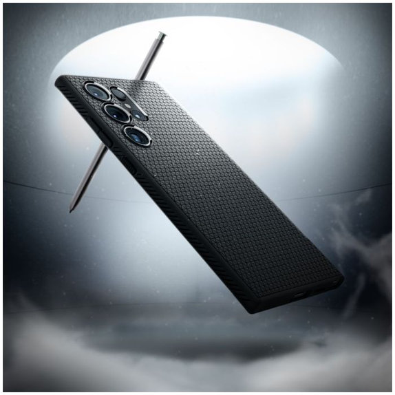 Spigen - Ovitek Liquid Air za Samsung Galaxy S24 Ultra, Matte Black