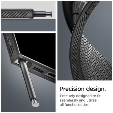 Spigen - Ovitek Liquid Air za Samsung Galaxy S24 Ultra, Matte Black