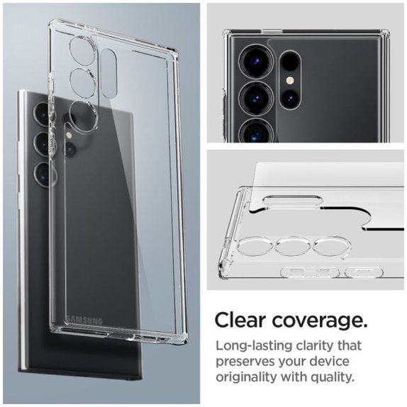 Spigen - Ovitek Ultra Hybrid za Samsung Galaxy S24 Ultra, transparent