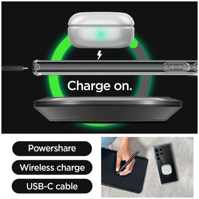 Spigen - Ovitek Ultra Hybrid za Samsung Galaxy S24 Ultra, transparent