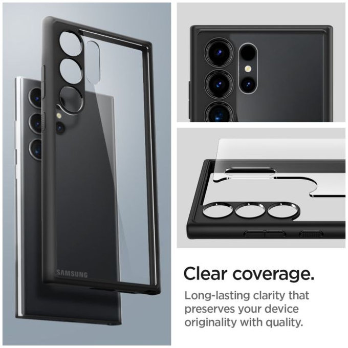 Spigen - Ovitek Ultra Hybrid za Samsung Galaxy S24 Ultra, Matte Black