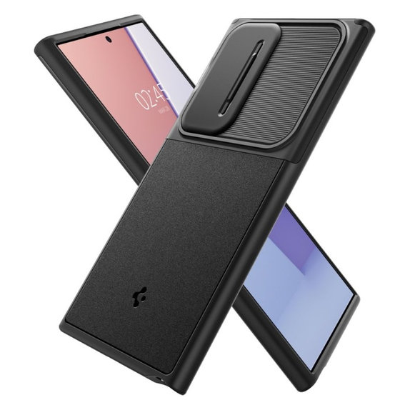 Spigen - Ovitek Optik Armor za Samsung Galaxy S24 Ultra, črna