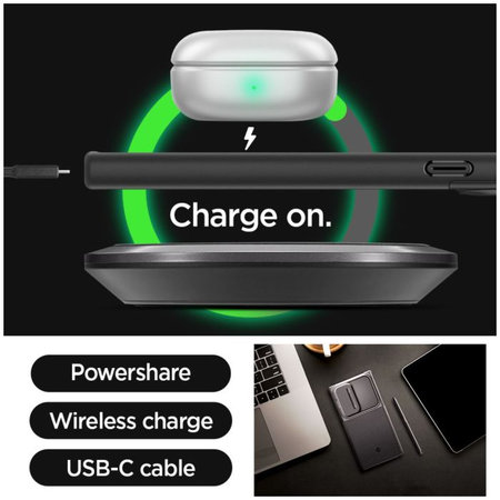 Spigen - Ovitek Optik Armor za Samsung Galaxy S24 Ultra, črna