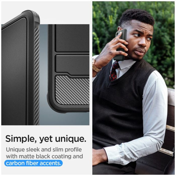 Spigen - Ovitek Rugged Armor za Samsung Galaxy S24+, Matte Black