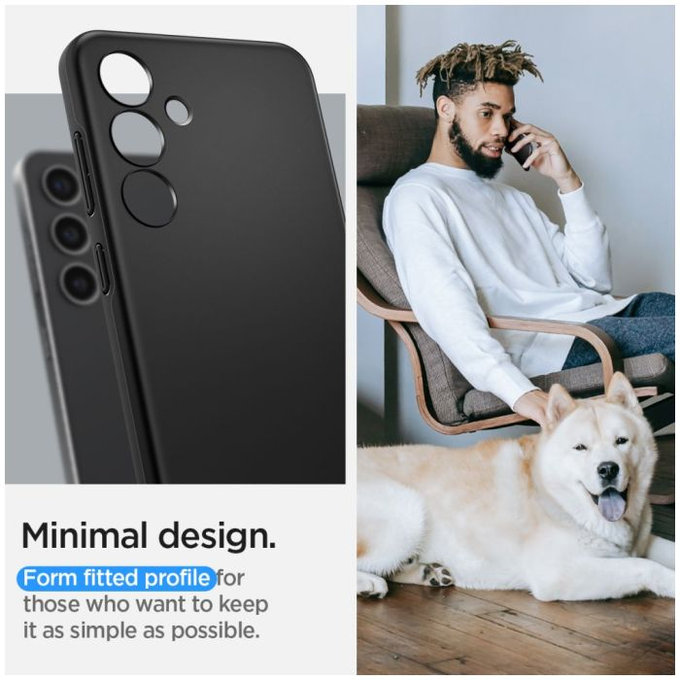 Spigen - Ovitek Thin Fit za Samsung Galaxy S24, črna