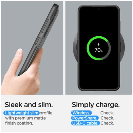 Spigen - Ovitek Thin Fit za Samsung Galaxy S24, črna