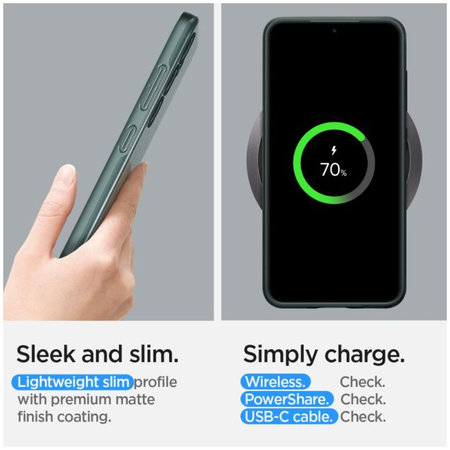 Spigen - Ovitek Thin Fit za Samsung Galaxy S24, Abyss Green