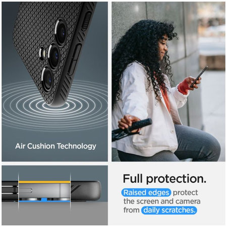 Spigen - Ovitek Liquid Air za Samsung Galaxy S24, Matte Black